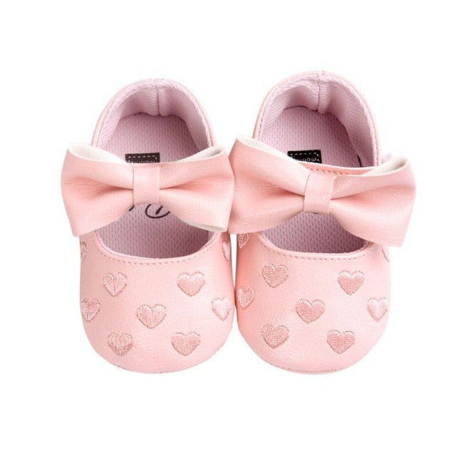 Baby PU Leather Baby Boy/Girl Moccasins Moccs Shoes Bow Fringe Soft Soled Non-slip Footwear Crib Shoes