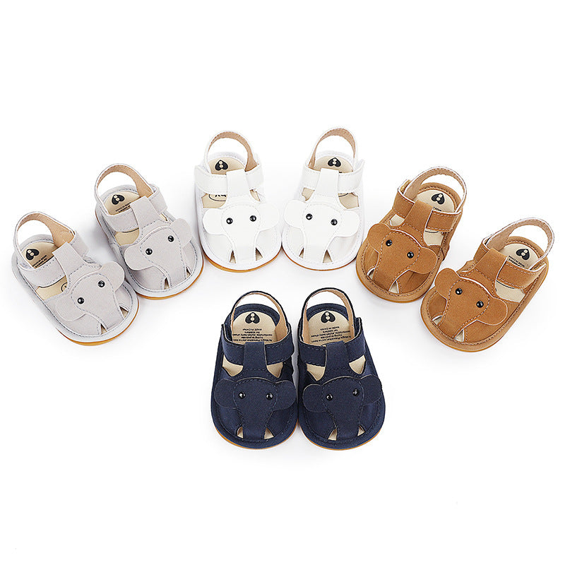 Baby Boy Sandals Newborn Rubber Sole Shoes 0-1 Years Old Summer Breathable Shoes Toddler Shoes