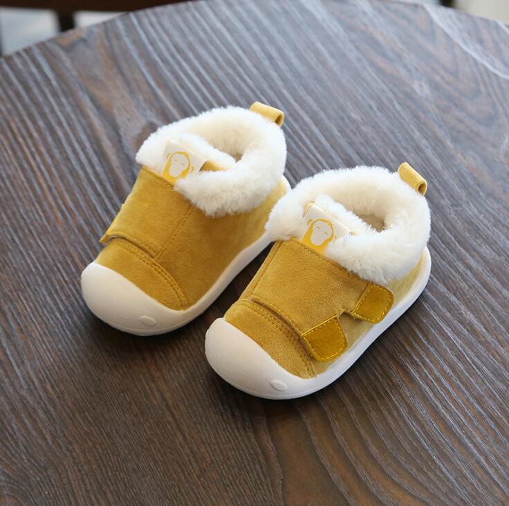 Botas de nieve para bebés y niños pequeños, cálidas, de felpa, para invierno, cómodas, suaves y antideslizantes, para exteriores