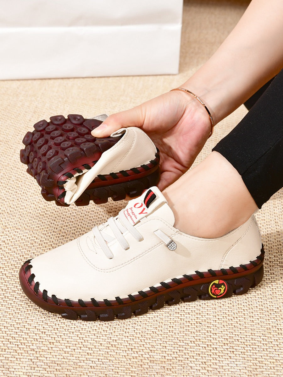 Popular Handmade Soft Sole Shoes With Ox Tendons New Style Flat Sole Shoes For Women In Spring And Summer Casual Shoes