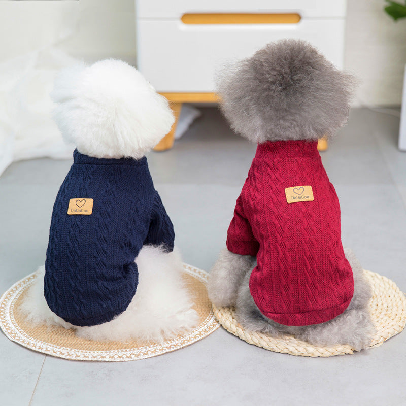 Pet Dog Clothing Autumn And Winter Clothing New Teddy Small Dog Pet Clothing Autumn And Winter Sweater