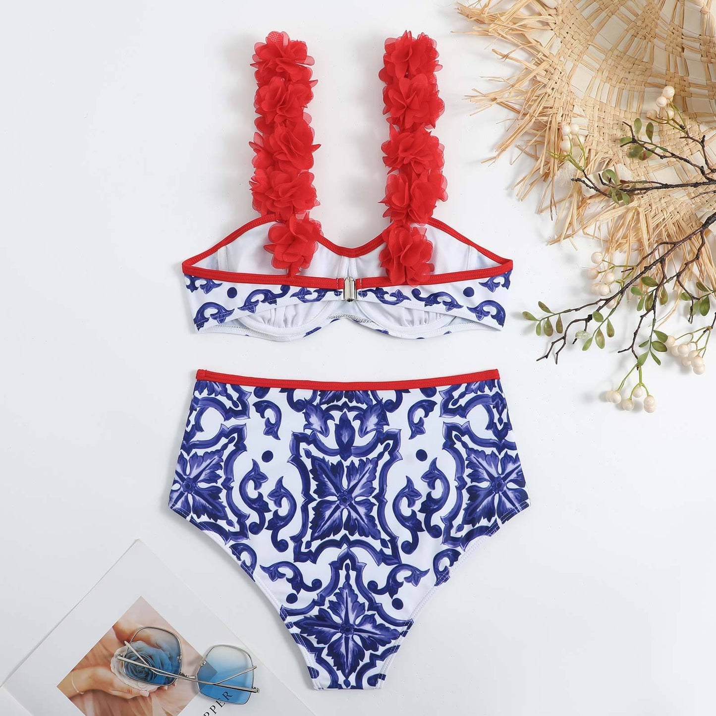 New High Waisted Printed Bikini Swimsuit Sexy Swimsuit Sexy Bikini