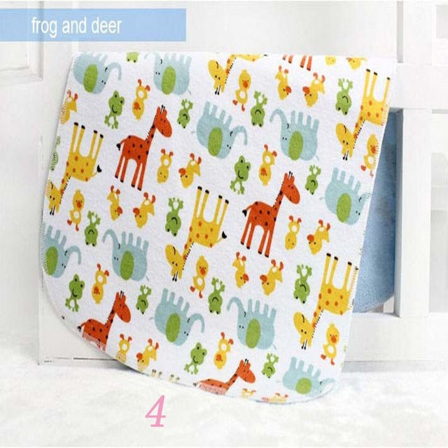 30*45cm Baby Waterproof Urine Pad Two Sides Available Baby Soft Diaper Kid Mat Towel Bedding Changing Absorbent Breathable Cloth