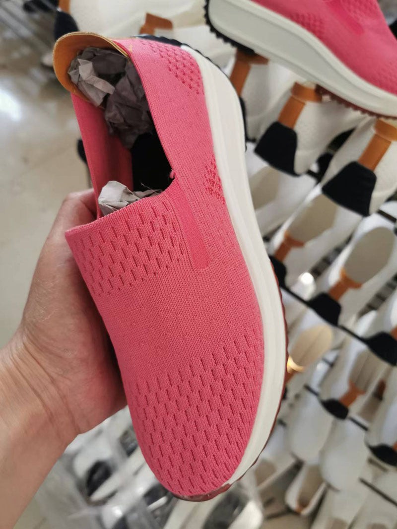 Zapatos nuevos de primavera y otoño Zapatos individuales de mujer coreanos Zapatos casuales cómodos Zapatos sin cordones de gran tamaño