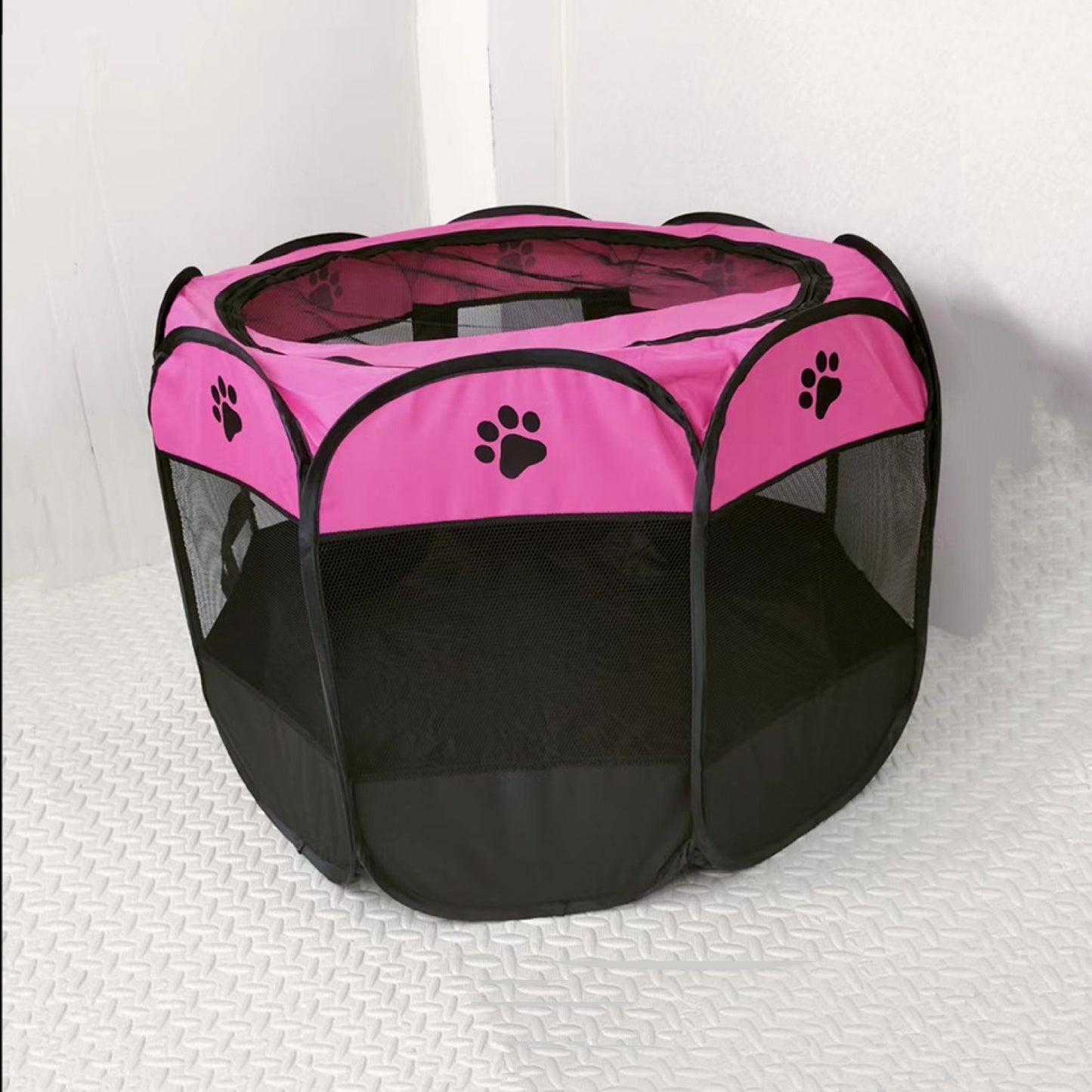 Nueva perrera para gatos, perrera para perros, jaula para mascotas octogonal desmontable y lavable, carpa impermeable de tela Oxford para perros, cerca octogonal