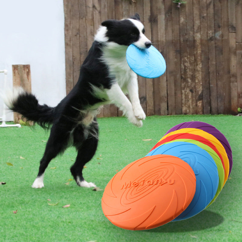 Meianju Dog Frisbee Juguetes para mascotas Juguetes interactivos Frisbee para mascotas Flotante Resistente a mordeduras Entrenamiento de recuperación