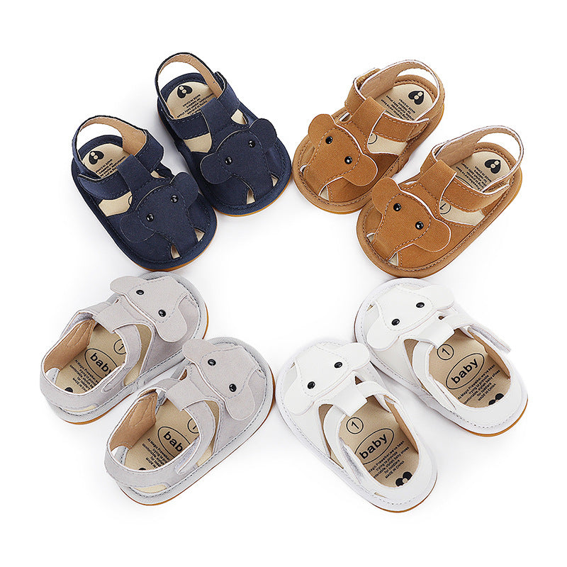 Baby Boy Sandals Newborn Rubber Sole Shoes 0-1 Years Old Summer Breathable Shoes Toddler Shoes