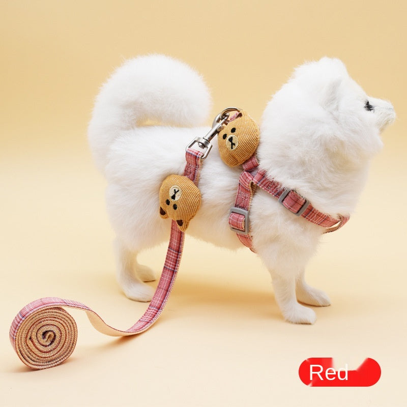 Dog Rope Bear Puppet Dog Traction Rope Adjustable Cat Rope Dog Rope Dog Chain Cat Rope Pet Traction Rope