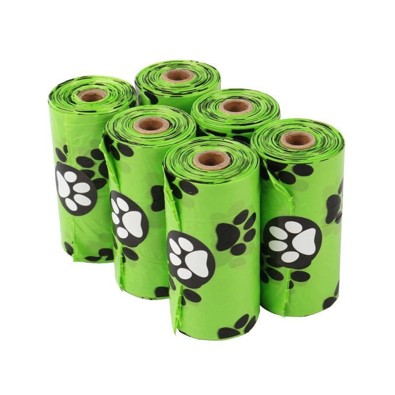 Bolsas para desechos de mascotas, biodegradables, de un solo rollo, para recoger excrementos de perros, recogedor de excrementos de mascotas