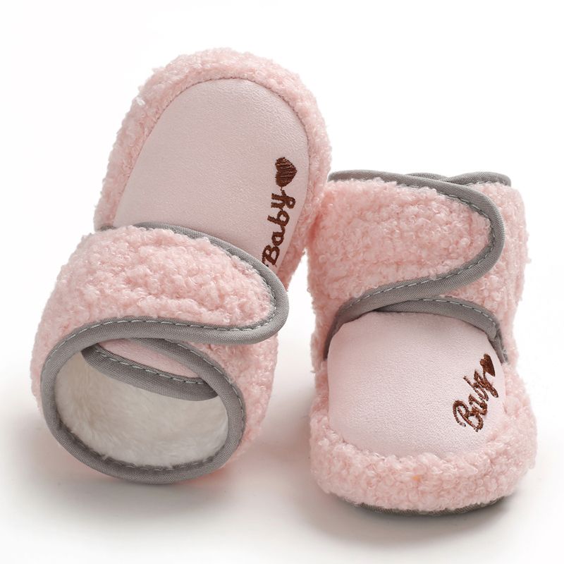 Zapatos de algodón para bebés, cálidos y para primeros pasos en invierno, bonitos zapatos para bebés, niños y niñas, zapatos de suela suave para interiores de 0 a 18 meses