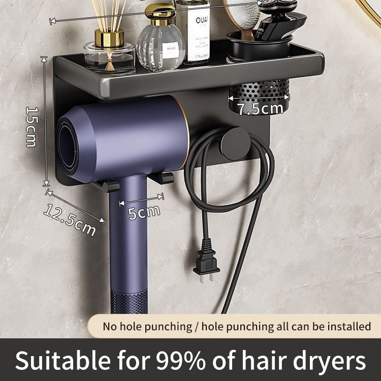 Hair Dryer Storage Rack Toilet Hair Dryer Storage Box Toilet Punching Free Bracket Bathroom Storage Bracket Bathroom Accessories