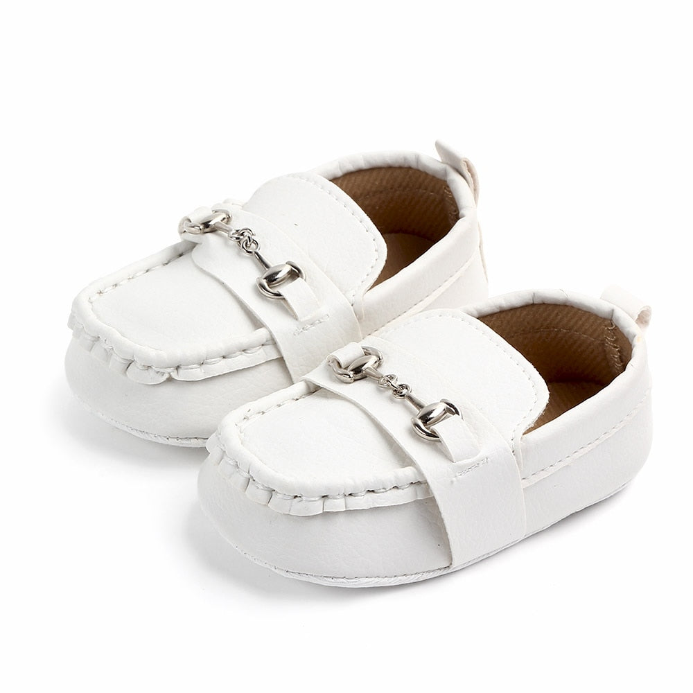 Zapatos de cuero para bebé niño, zapatillas para bebé, zapatos para recién nacidos, primeros pasos, calzado de suela blanda para bebés de 0 a 1 año 