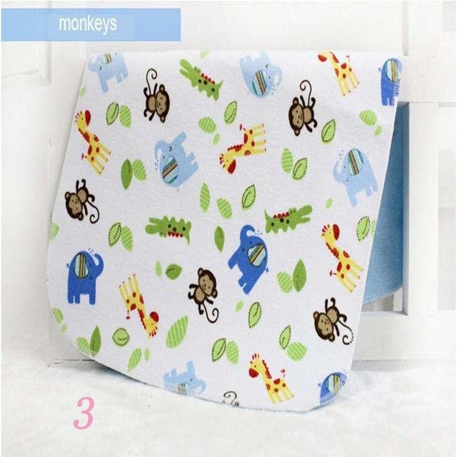 Almohadilla de orina impermeable para bebé de 30 x 45 cm, disponible en dos lados, pañal suave para bebé, tapete para niño, toalla, cambiador, paño absorbente y transpirable