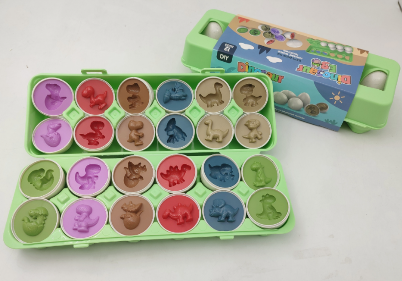 Caja de huevos de imitación con reconocimiento de color y huevo retorcido que combina con inteligencia, rompecabezas para niños, juguete de ensamblaje para educación temprana 