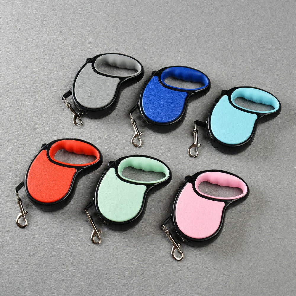 New Automatic Retractable Traction Rope Leash Pet Candy-Colored Dog Walking Rope Small And Medium-Sized Dog And Cat Chain