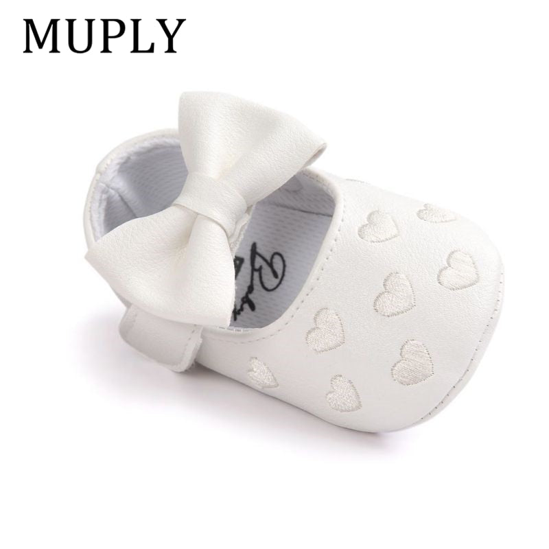 Baby PU Leather Baby Boy/Girl Moccasins Moccs Shoes Bow Fringe Soft Soled Non-slip Footwear Crib Shoes