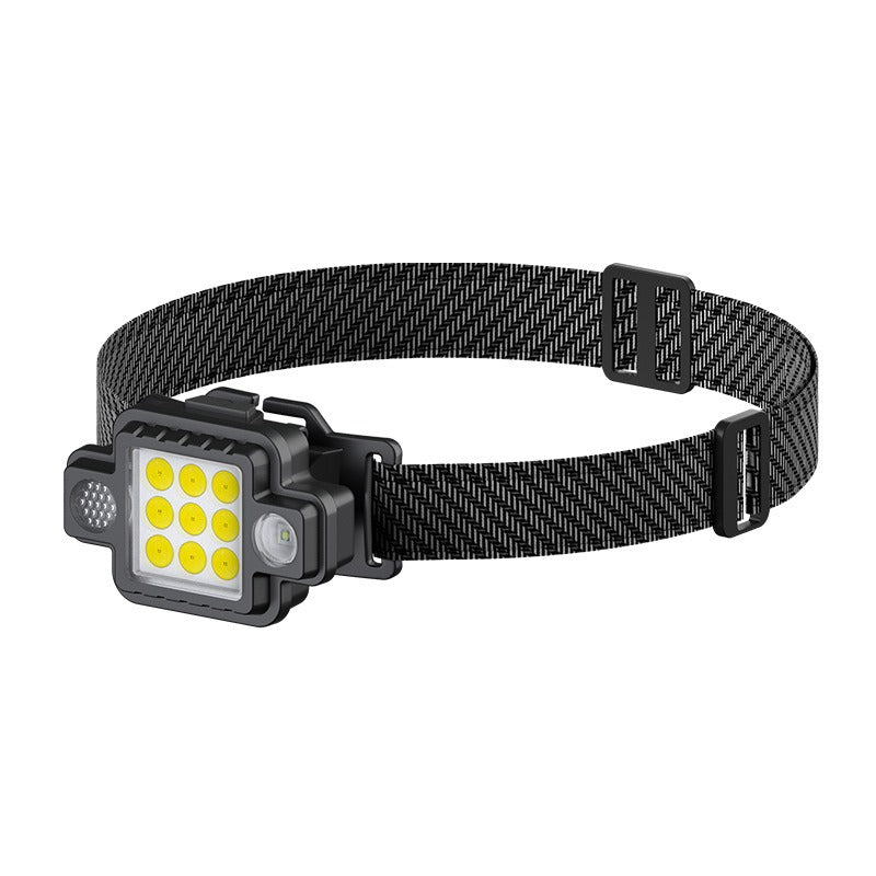 Nueva lámpara de cabeza COB LED Mini lámpara de cabeza tipo C recargable para pesca nocturna al aire libre Lámpara de cuello para correr de noche