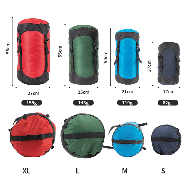 Camping and camping sleeping bag storage bag Lightweight capsule compression bag Travel clothing and miscellaneous storage bag 40D