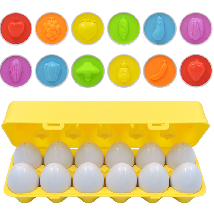 Smart Egg Matching Twisted Egg Recognition Color Imitation Egg Box Children's Puzzle Early Education Assembly Toy