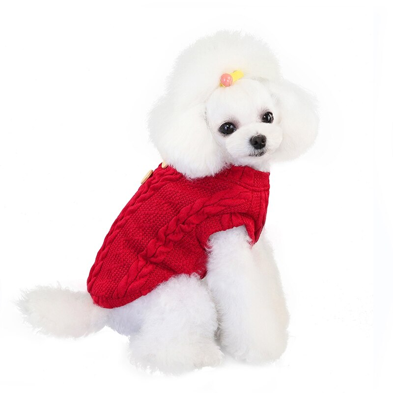 Dog Jacket Coat Pets Cats Clothes Sweater Winter Thickening Sweater Clothes