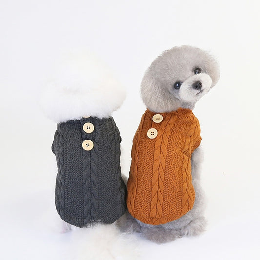 Chaqueta para perros, abrigo, ropa para mascotas, gatos, suéter, suéter grueso de invierno, ropa